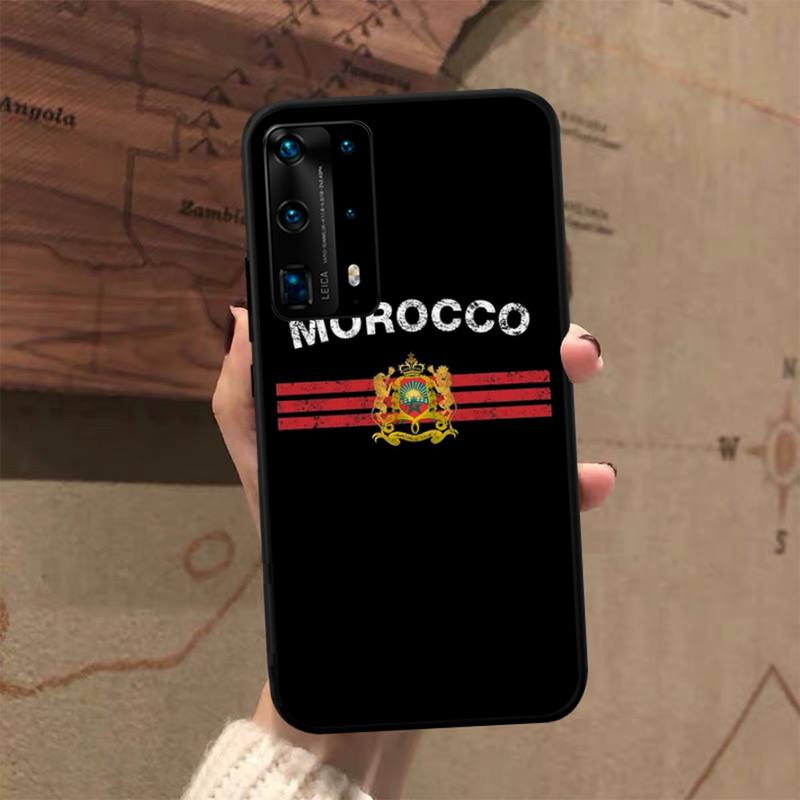 

Чехол для телефона с паспортом и флагом Марокко для Huawei P50 P40 E P30 P20 Pro P10 Lite P Smart Y6 Nova3E Honor10 HuaweiMate20lite
