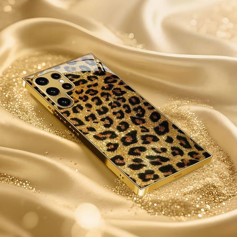 Elegante Glamour Custodia per Telefono Vetro Galvanizzato TPU Custodia per Telefono per Samsung Galaxy S26 S25 S24 S23 S22 FE, Ultra, Plus Resistente alle Cadute