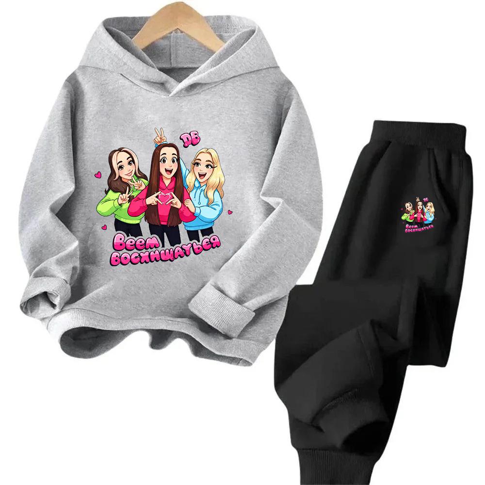 Demon Hunter Squad Anime Kids Hoodie & Sweatshirt Set - New Style Two-piece