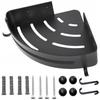 Metal Corner Bathroom Shelf Loft + Shower Hangers for Cosmetics