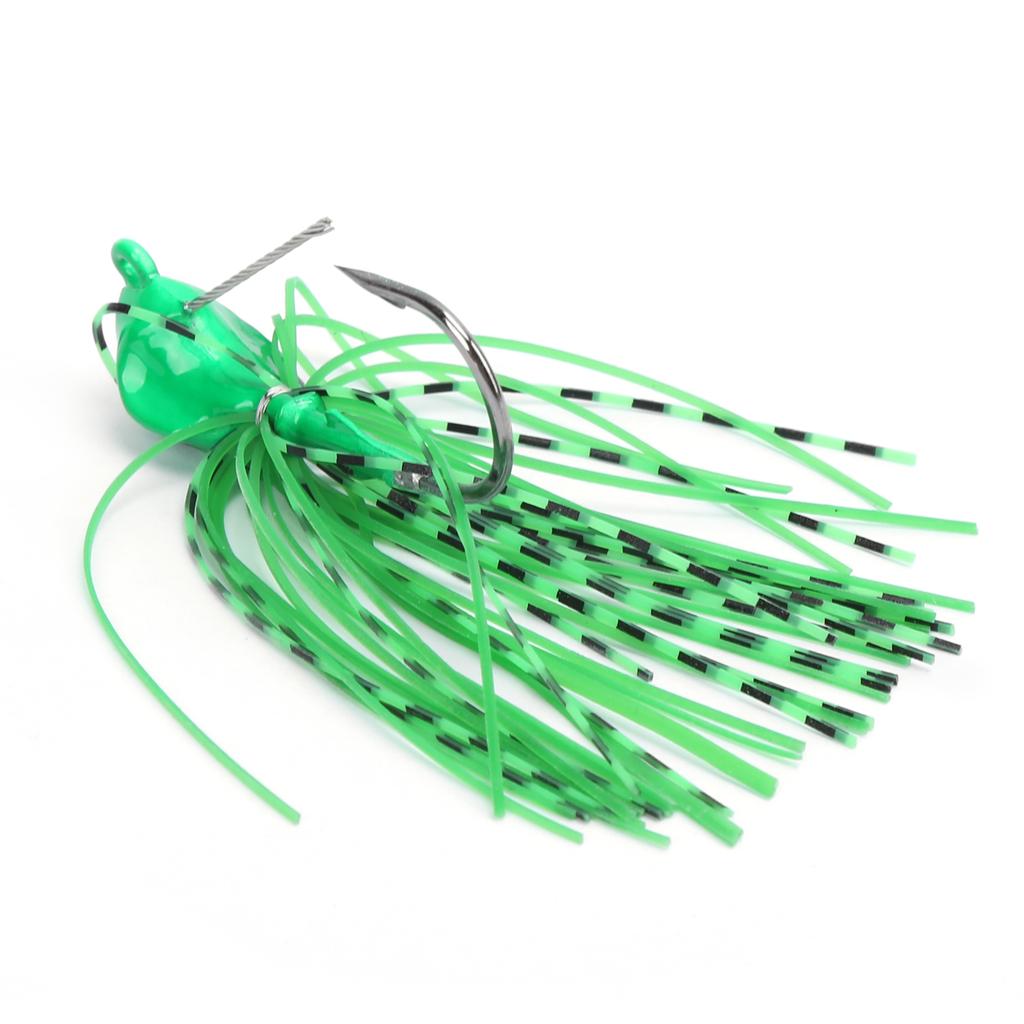 Willow Leaf Spinnerbait Anti Hanging Bottom Fishing Lure Spinner Bait for Fresh Sea BassGreen