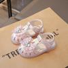 Girls Sandals Children's Princess Shoes Girls Baotou Shoes Summer New Rhinestone Bow Foreign Style Classmate