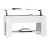 Vidaxl Coffee Table, White, 101X49X52 Cm, Wood-Based Material