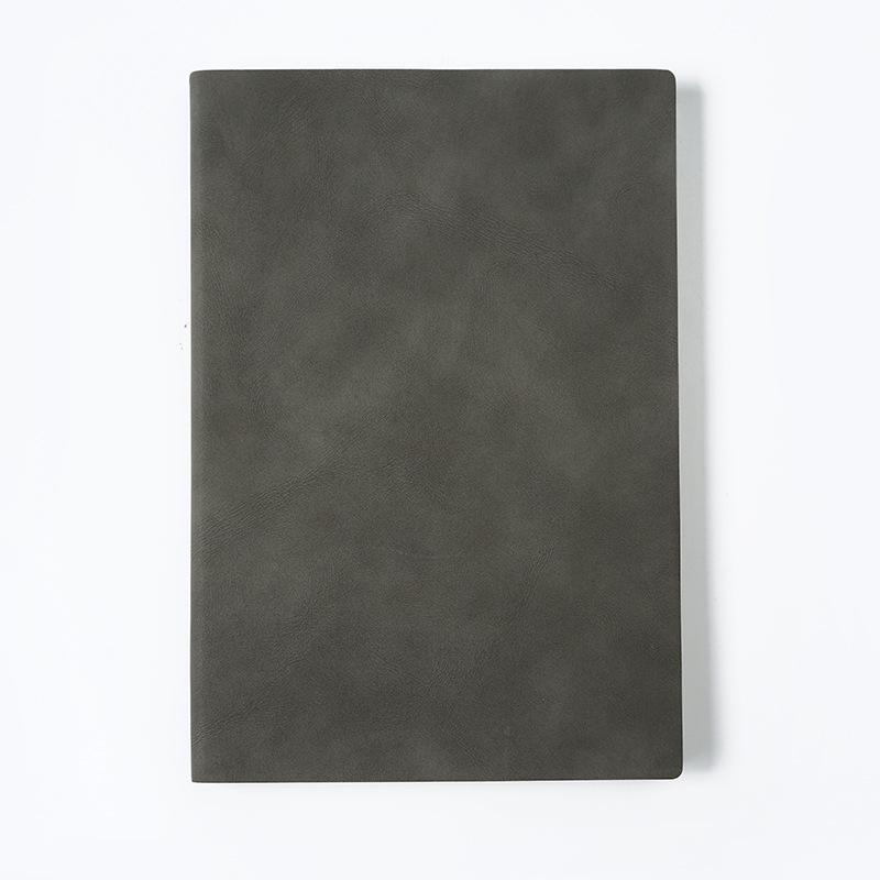 Suede-Feel Soft-Cover A5 Notebook Planner with Custom Logo