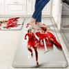 L.F.C. football team Flannel Kitchen Mat Christmas Soft Area Rug Non Slip Floor Carpet Home Decoration