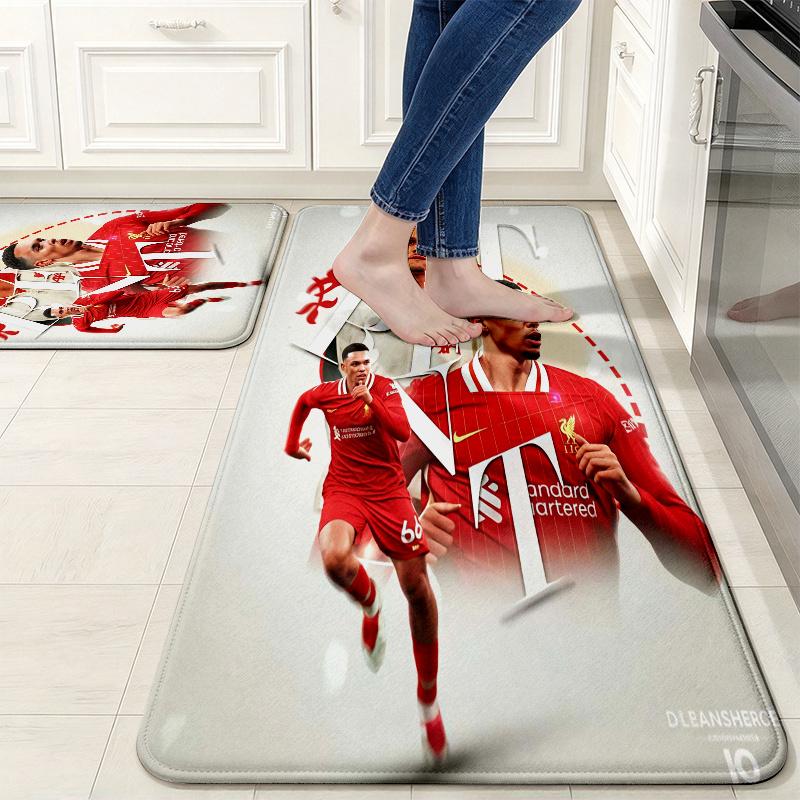 L.F.C. football team Flannel Kitchen Mat Christmas Soft Area Rug Non Slip Floor Carpet Home Decoration