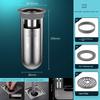 Floor Drain Core Anti-Odor Device, Bathroom Sewer Anti-Odor Gadget, Anti-Insect Silicone Cover, Stainless Steel Universal Inner Core