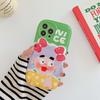 Doodle Nice Girl Love Flower Silicone Soft Shockproof Phone Case For Iphone 12 13 11 Pro Max Promax Cute Ins Cartoon Back Cover