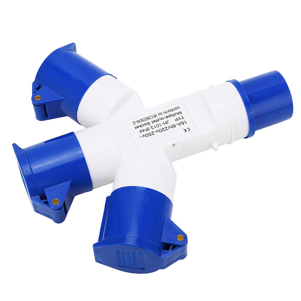 Priză industrială 1 în 3 ieșire 3 nuclee IP44 Conector priză multifuncțională impermeabilă 16A