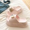 Fashion Beach Women Slipper Sandals Slides Indoor Outdoor 2025 Summer Slippers Bathroom Platform Non-Slip Home Bear Cartoon Flip Flops