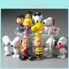 Adorable 12pcs Peanuts Charlie Brown Snoopy Lucy Franklin Figure Cake Topper Set