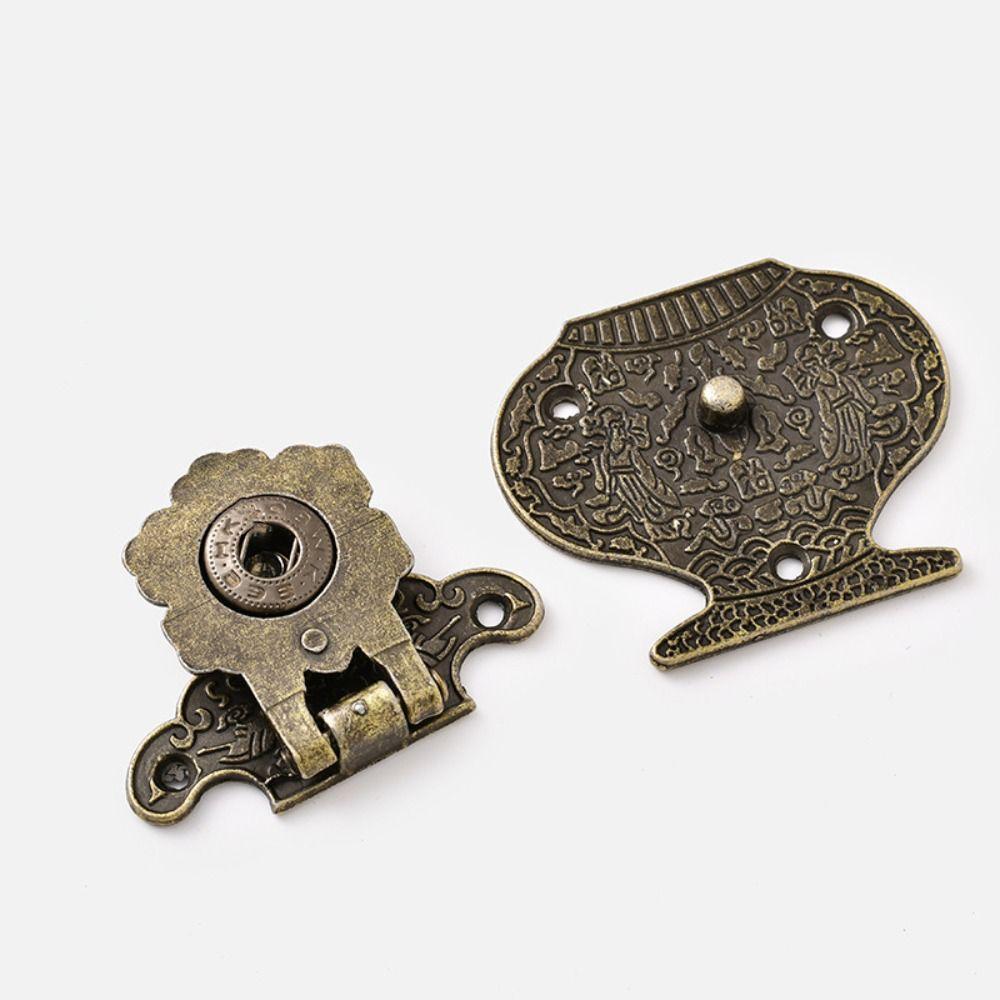 10 Pcs Zinc Zinc Zinc Alloy Mini Cabinet Buckle Lock Hook Kit Brass Box Buckle Lock  Wine Box S