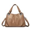 Bolso Tote Simple de Color Sólido para Mujer, Bolso de Hombro Plisado a la Moda, Bolso Cruzado Casual Diario Multibolsillo Adecuado para Uso Diario y Compras