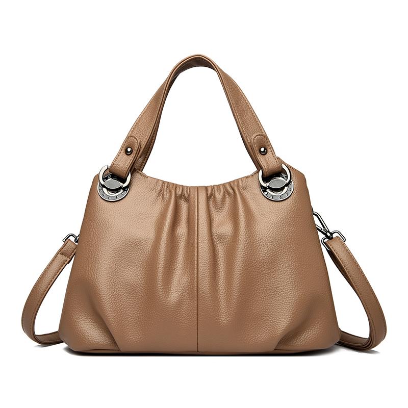 Bolso Tote Simple de Color Sólido para Mujer, Bolso de Hombro Plisado a la Moda, Bolso Cruzado Casual Diario Multibolsillo Adecuado para Uso Diario y Compras