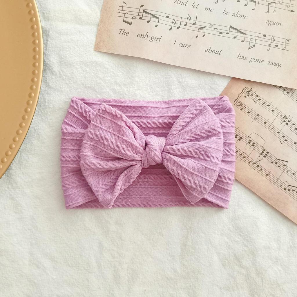 European & American Elastic Nylon Bow Baby Headband Hair Accessories