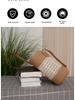 2025 Women's Large Capacity Woven Bucket Bag: Trendy Summer Vacation Beach Accessory