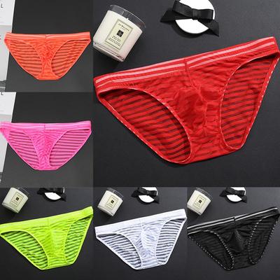 Männer Sommer Transparent Mesh Boxer Bulge Pouch Unterhose Niedrige Taille Ultradünne Eis Seide Atmungsaktiv