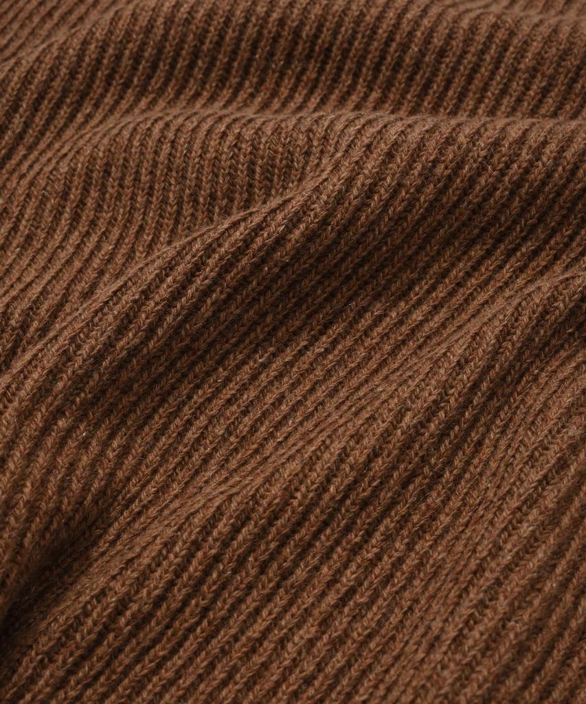 COVERNAT Authentic Wappen Half Zip Knit Brown