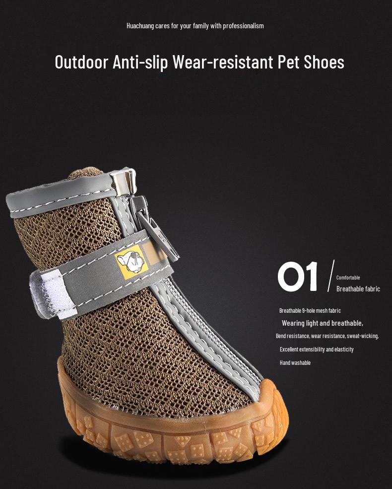 Breathable Non-slip Dog Shoes for Small Breeds