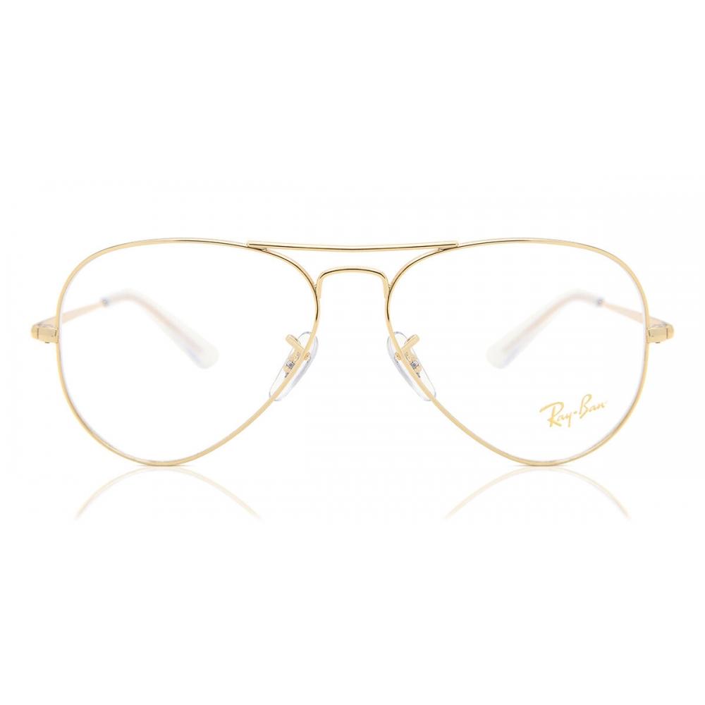 

Ray Ban Rx6489 Aviator 3086 Unisex Eyeglasses Gold/55-14-140