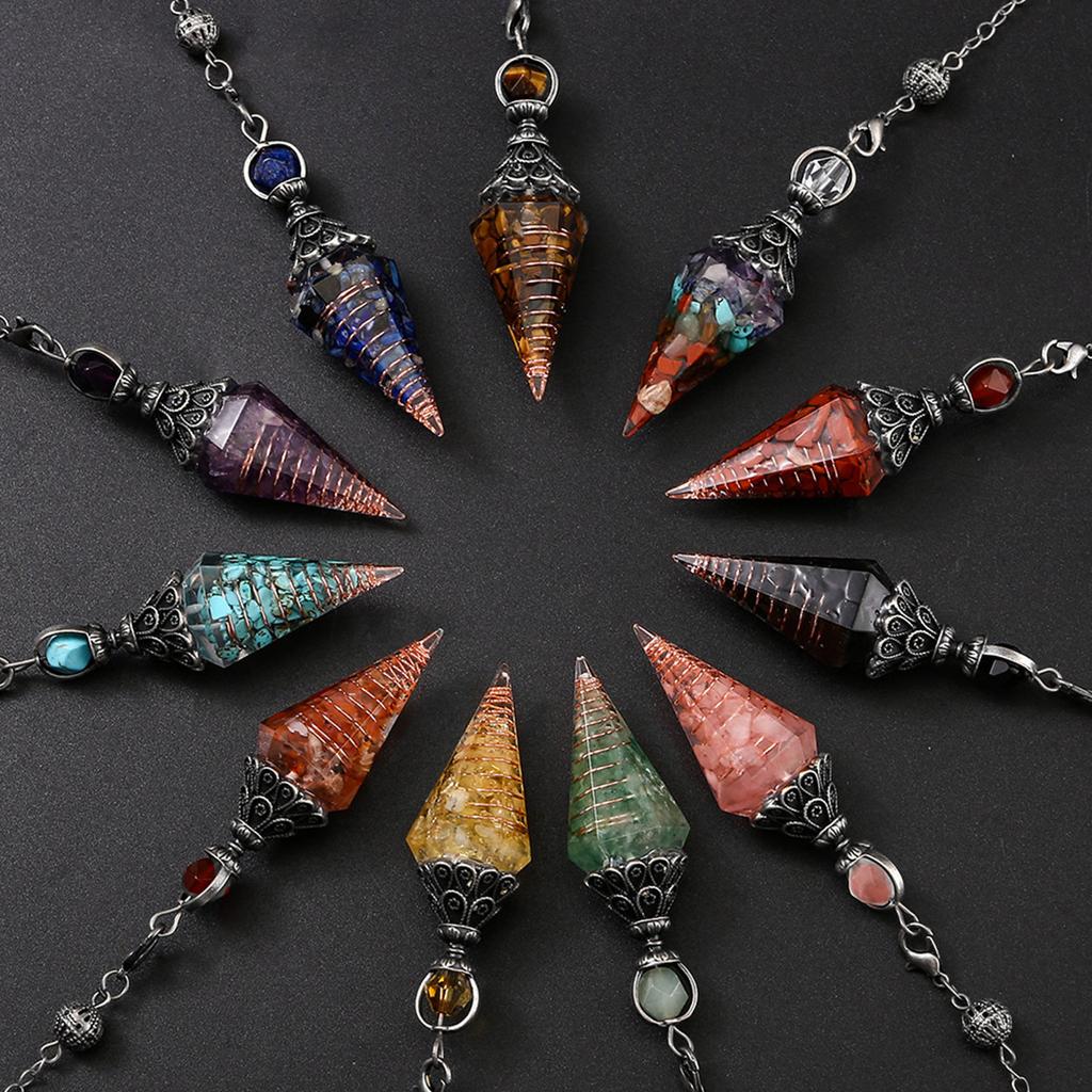 Lapis Lazuli Crystal Pendulum for Witchcraft Ceremonies Divination Reiki Healing and Mystical Gifts Witchcraft Rituals