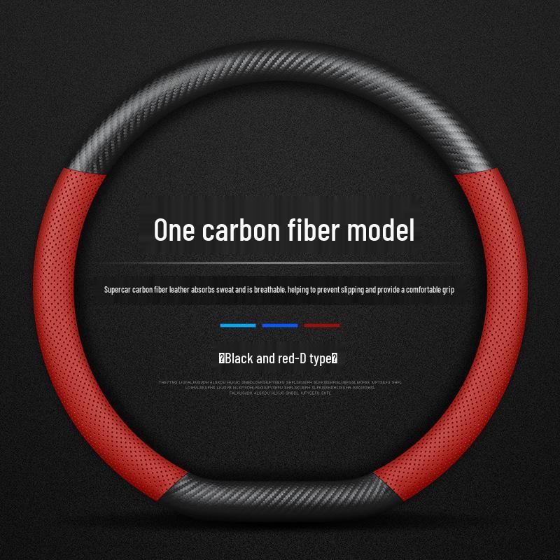 Ultra-Thin Genuine Leather & Suede Steering Wheel Cover for Hongqi H5/H7/H9/HS5/HS7/E-HS9