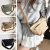 Stylish Ultra-Light Nylon Crossbody Bag Adjustable Wide Strap Large Capacity Messenger Bag Zipper Closure Women Bag Outing