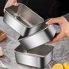 Microwavable Fresh-keeping Box Stainless Steel Multifunctional Seal Box Rectangle Lunch Box