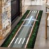 Airplane Runway Long Hallway Rug Runners Airport Aircraft  Carpet Pet Friendly Foldable Carpets Resistant Rugs for Bedroom Rugs