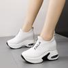 Height Increasing Women Shoes Fashionable Thick Soled Sports and Leisure Shoes Cushion Spring Walking 2025 New Single Shoes