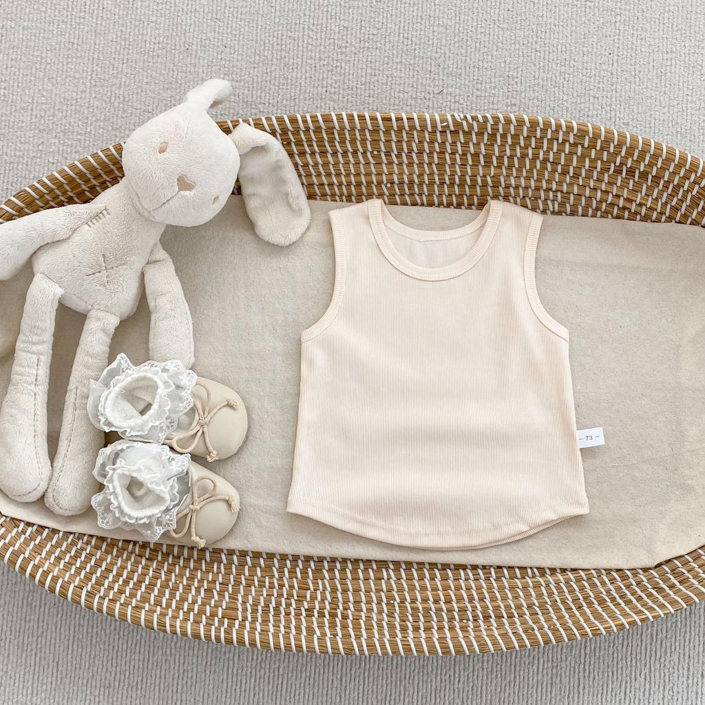 Baby Girls Summer Macaron Sleeveless Tank Top Lightweight Basic Layering Tee