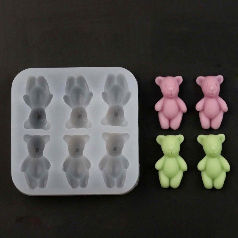 Bear Silicone Mold Fondant Molds For Cookie Decorating Bear Candle Molds For Candle Making Cake Decorating Molds