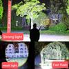 High Power Led Flashlight 1000000LM Powerful Flashlight Portable USB Rechargeable Led Lamp 2000mah Emergency Camping Torch