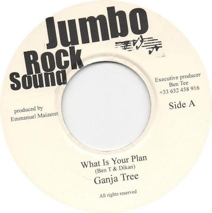 7inch Record GANJA TREE - What Is Your Plan JUM001 Jumbo Rock Soun 2012 France Reggae, Ska & Dub Used