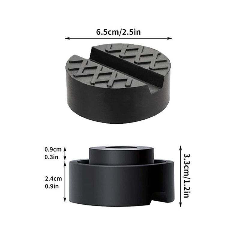 Universal Car Jack Rubber Pads Lift Jack Stand Pad Floor Slotted Car Jack Rubber Pad Frame Protector Adapter Jacking Tool