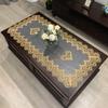 European Rectangular Coffee Table Mat, American Western Tablecloth, New Chinese Solid Color Fabric, Lace Desk Cover, Dust Cover