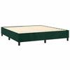 Maison Exclusive - Sommier à lattes de lit et matelas Vert foncé 180x200cm Velours