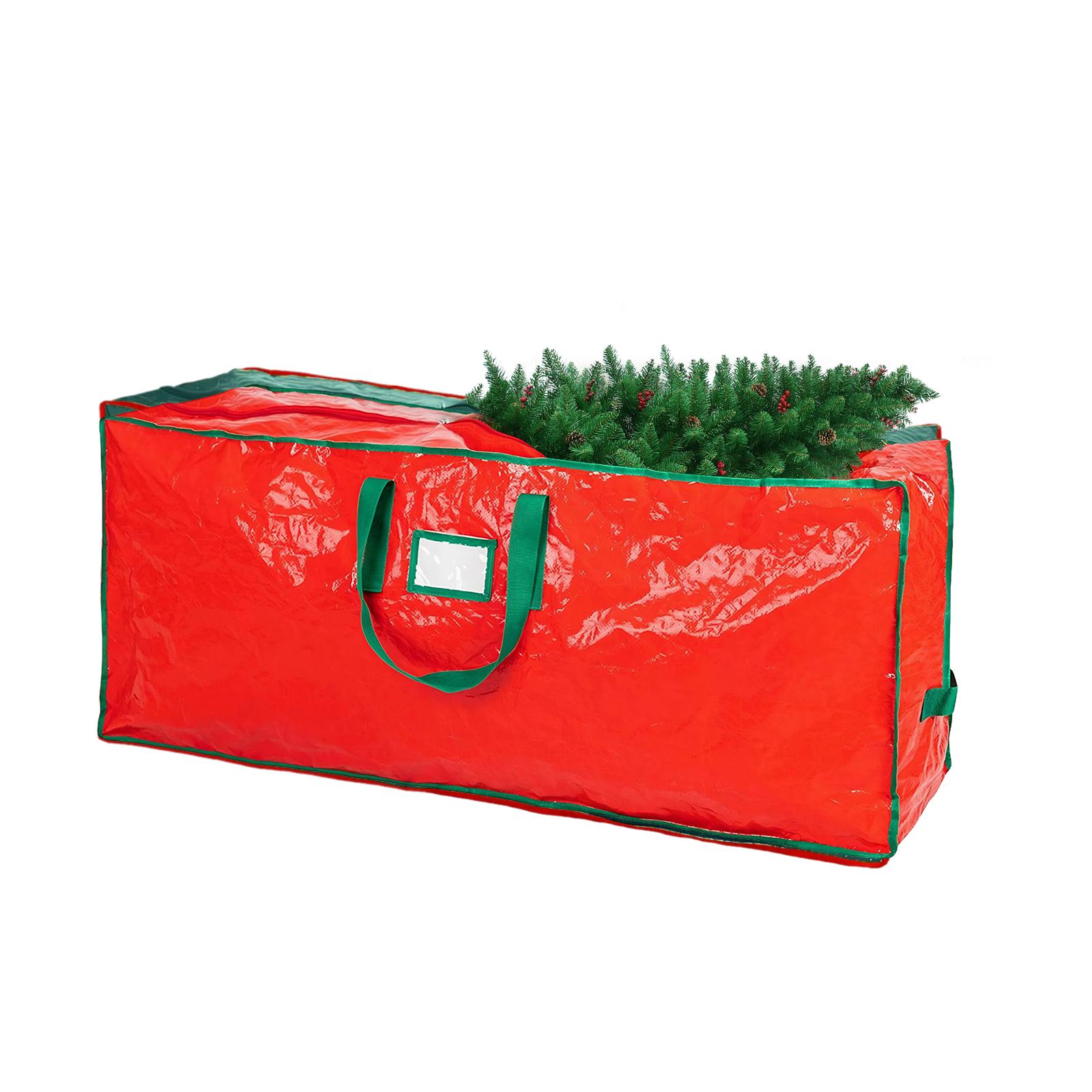 

Christmas Tree Storage Bag Zipper Closure Heavy Duty Tree Bag Foldable Christmas Tree Packaging Bag for Organize Wrapping Paper