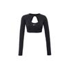 Women's Dri-Fit Long Sleeve Crop Top Training Shirt Black FB4103-010