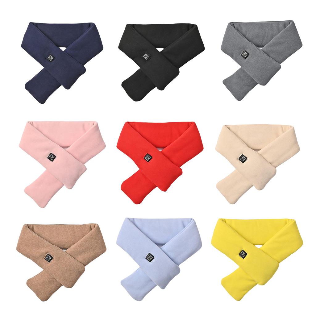USB Rechargeable Electric Heated Scarf for Winter Warmth with 3 Adjustable Temperature Setting Neck Warmer Heater Wrap
