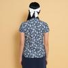 Short Sleeve Polo Shirt Quick Flower Golf C25134207 M [Callaway] Women's (Sweat Wicking, Drying, Pattern) / / 1120_Navy