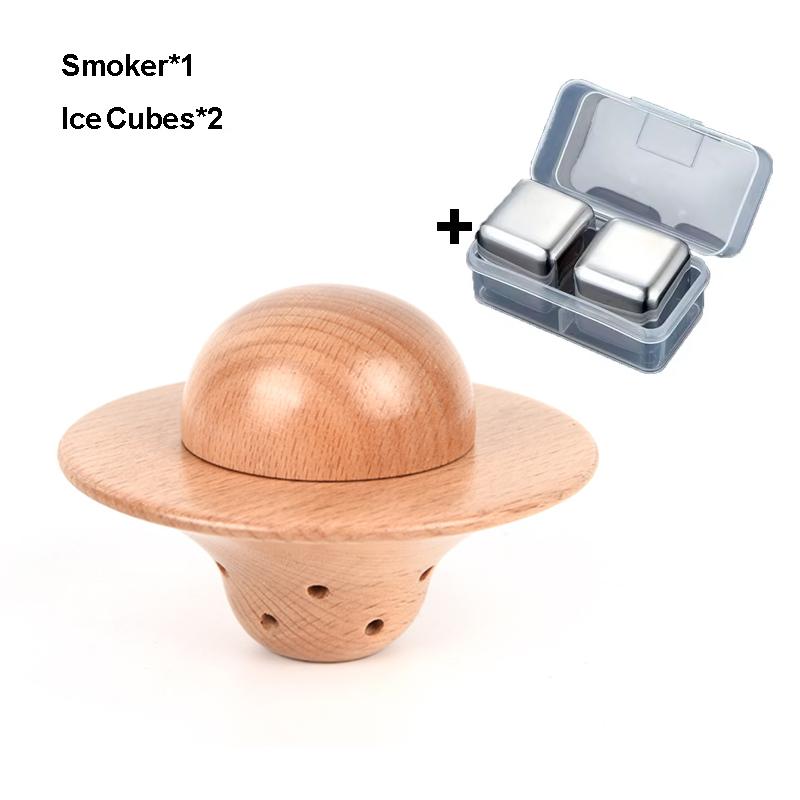 Cocktail Smoker Kit UFO Shaped Bourbon Whiskey Smoker Infuser Kit Old Fashioned Drink Smoker Kit Best Birthday Gifts For Men