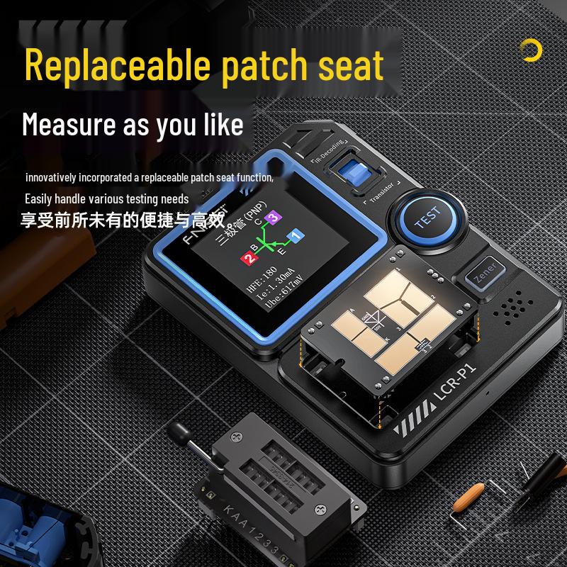 FNIRSI LCR-P1 Capacitance, Resistance, and MOSFET Tester & Triode Component Detector