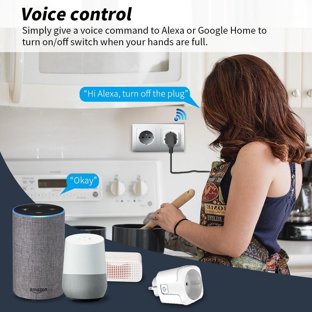 HomeKit Wifi Smart Socket EU Plug Power Monitor Remote Control SmartLife APP Works with HomeKit