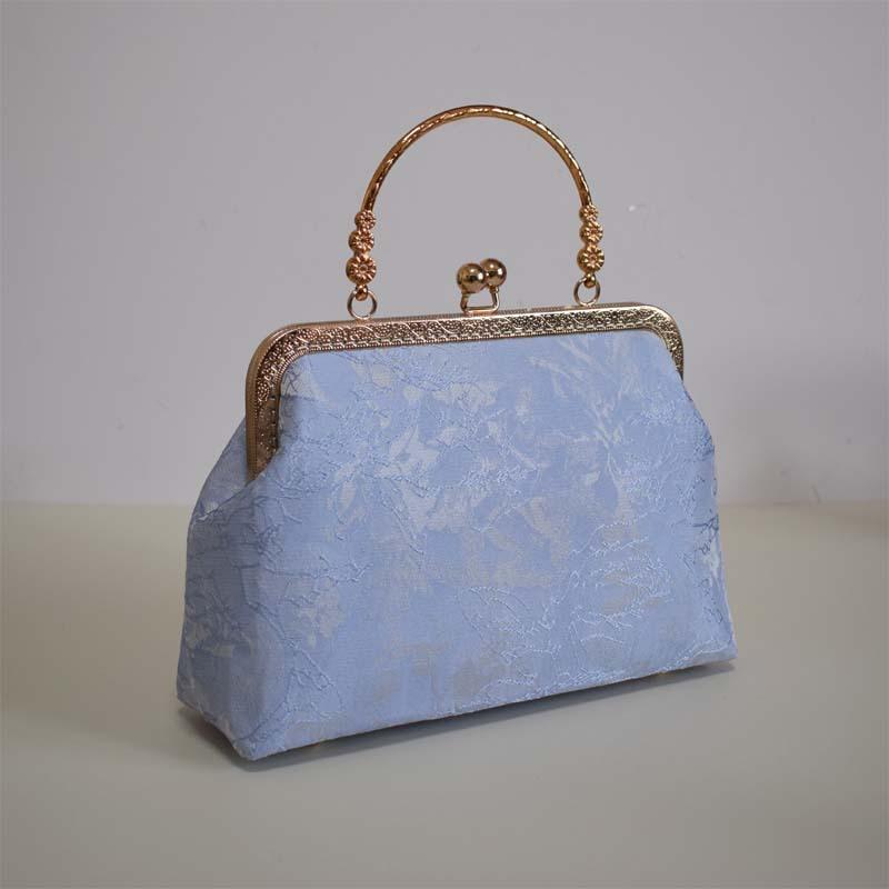 Handgefertigte Stoff Chinesische Goldtasche tragbare Messenger-Kette Schneiden Salon Teambuilding-Klasse Lehrmaterialtasche