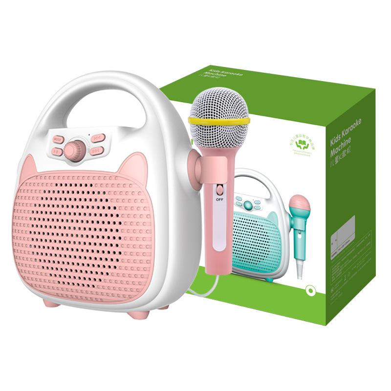 Wireless Singing Machine Kids Music Player Toys Children's Karaoke KTV Speaker Girls Musical Toy with Microphone Support TF Card