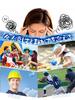 Hat Ice Head Heatstroke Freezes Naturally at PCM Cooling Heat Helmet For Kids and Reusable Blue and White Pack, Cooler, Prevention, 28°C (82°F),