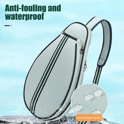 Tennisväska Stor Kapacitet Tennis Sling Ryggsäck Vattentät Crossbody Racketväska för Tennis Badminton Pickleball Racketar