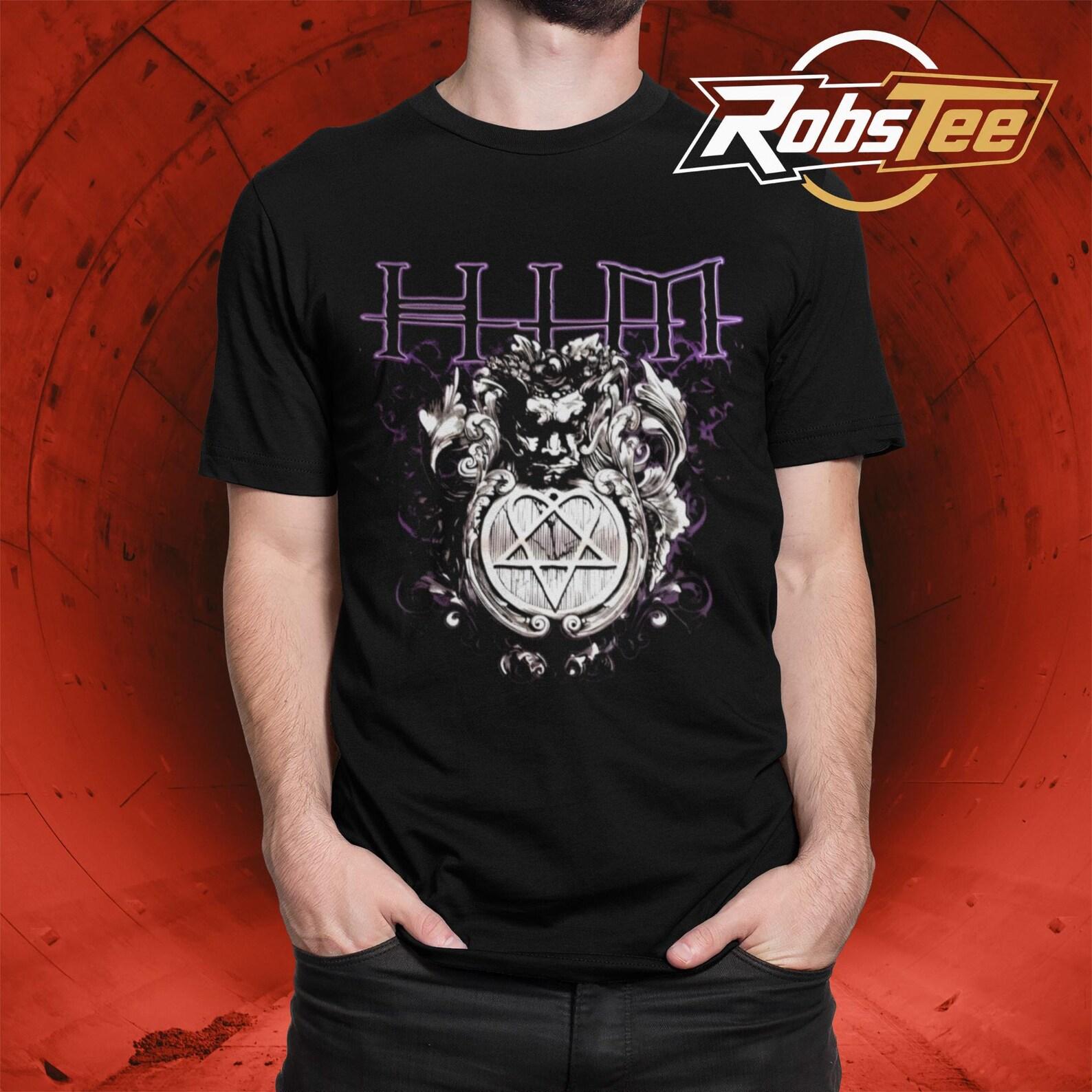 HIM Band T-Shirt, Dark Light Album Concert Tee, Retro Gothic Rock Streetwear Gift S