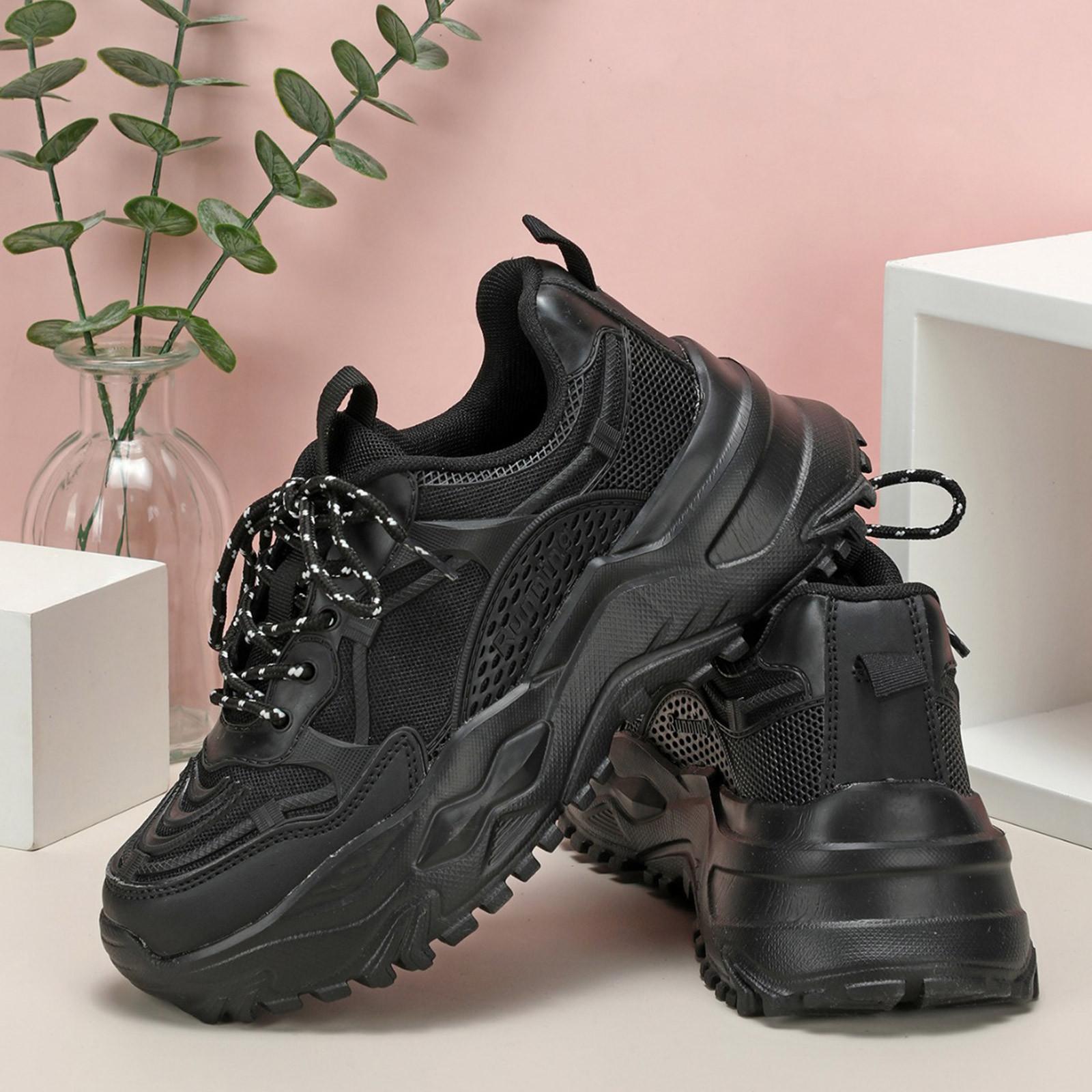 Thick Shoes, Couple s Versatile Casual Sports Shoes, Soft Soled Comfortable Outdoor Shoes 38